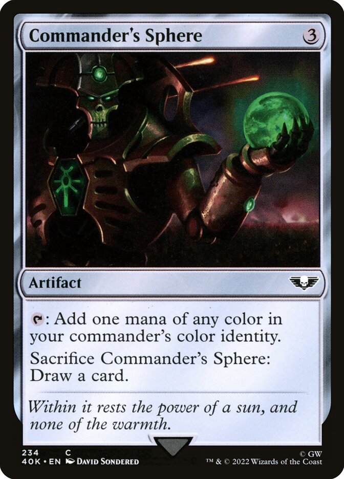 Commander's Sphere 234 - Warhammer 40,000 Commander MTG card