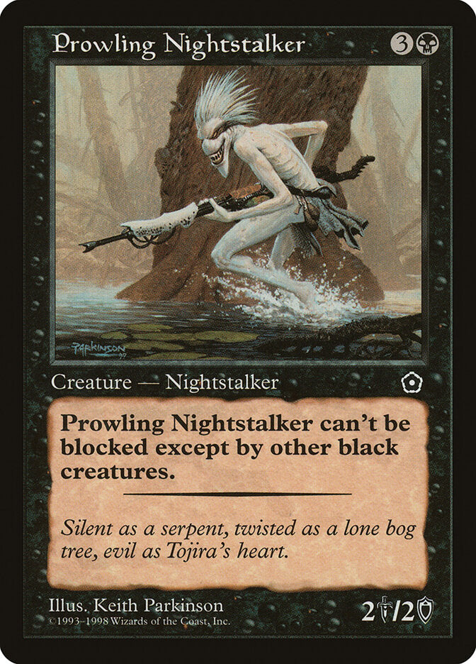 Prowling Nightstalker 83 - Portal Second Age MTG card