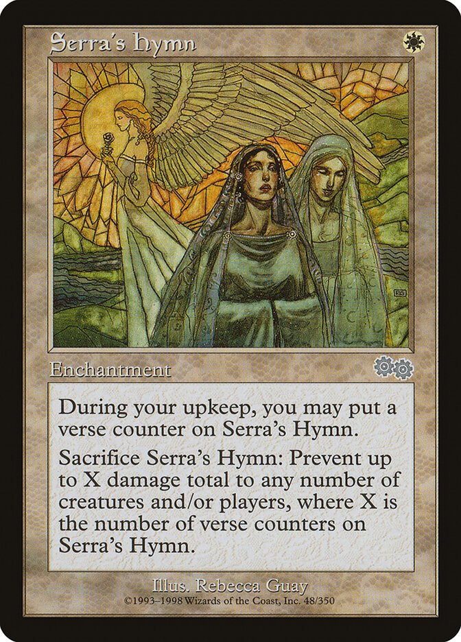 Serra's Hymn 48 - Urza's Saga MTG card