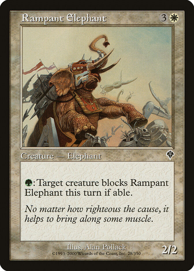 Rampant Elephant 28 - Invasion MTG card
