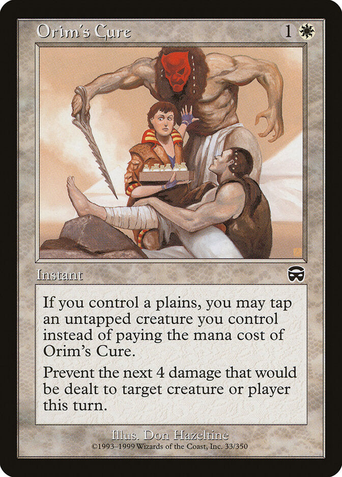 Orim's Cure 33 - Mercadian Masques MTG card