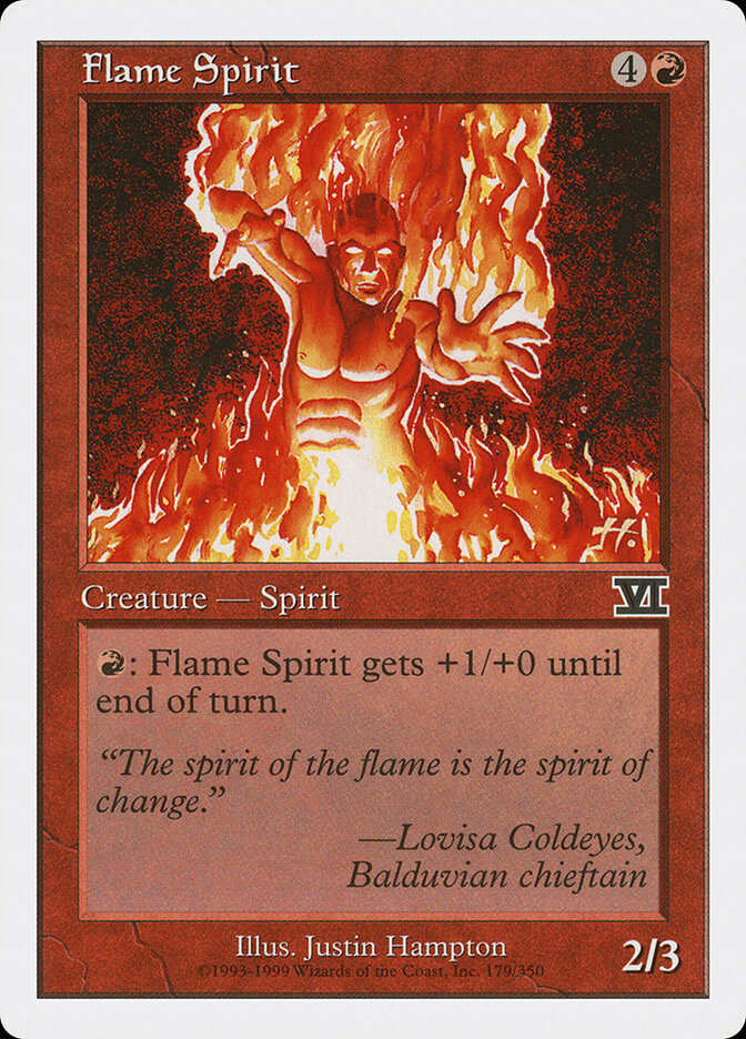 Flame Spirit 179 - Classic Sixth Edition MTG card