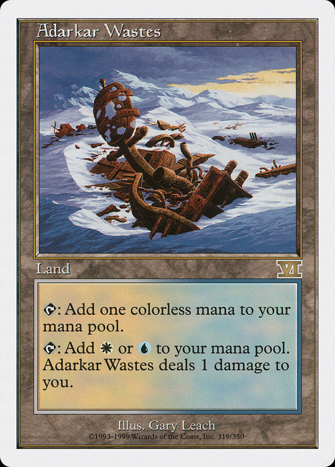 Adarkar Wastes 319 - Classic Sixth Edition MTG card