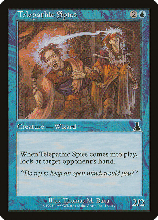 Telepathic Spies 47 - Urza's Destiny MTG card
