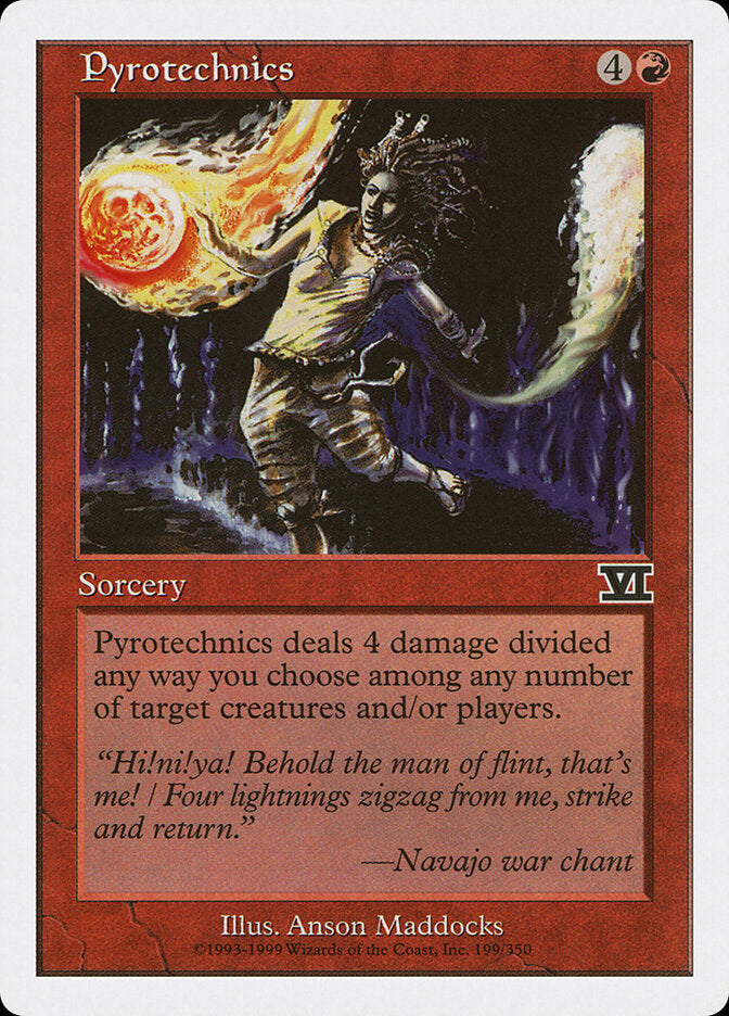 Pyrotechnics 199 - Classic Sixth Edition MTG card