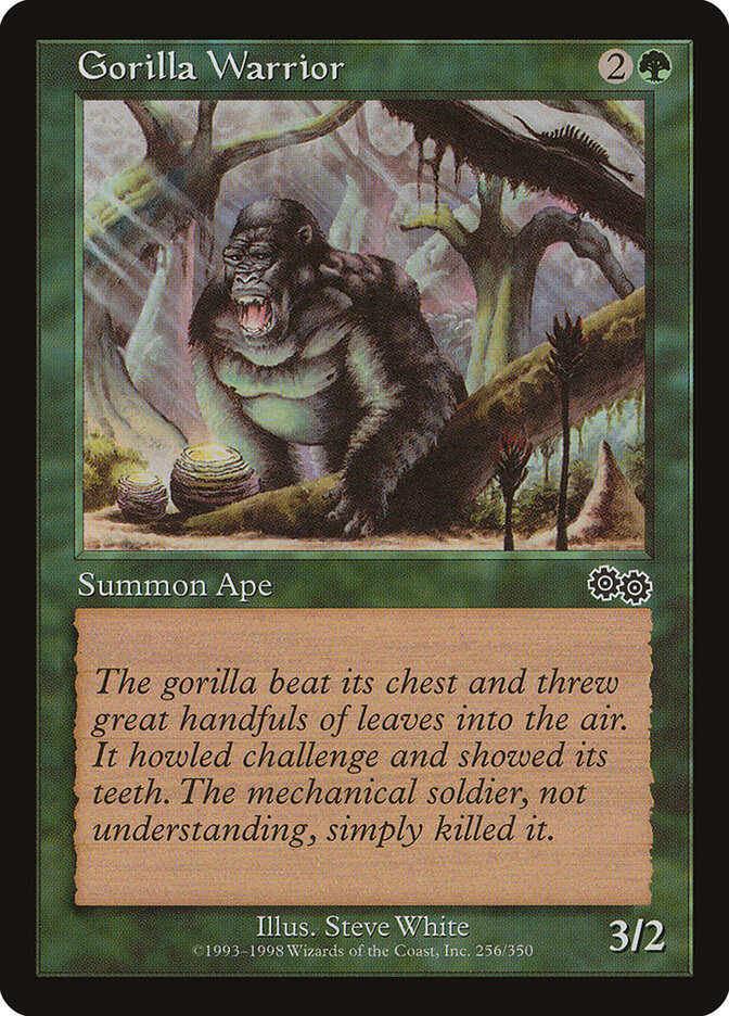 Gorilla Warrior 256 - Urza's Saga MTG card