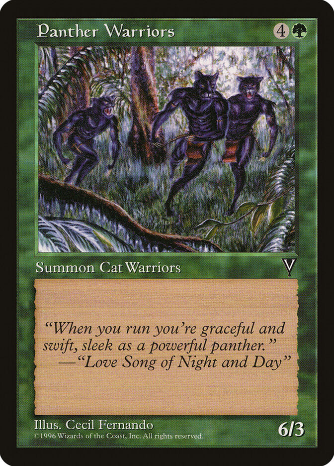 Panther Warriors 115 - Visions MTG card