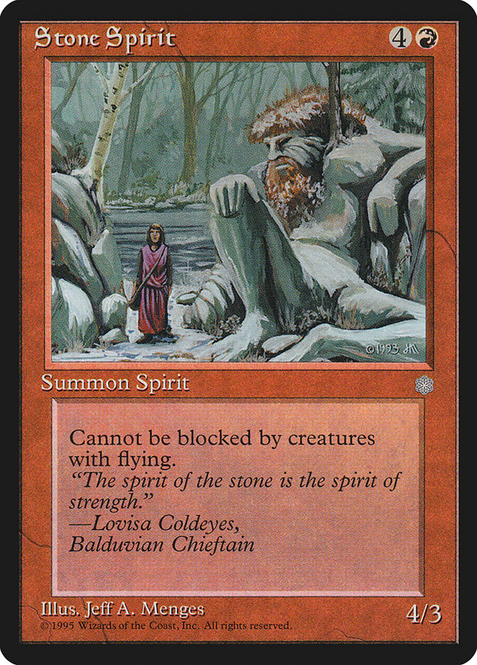 Stone Spirit 218 - Ice Age MTG card