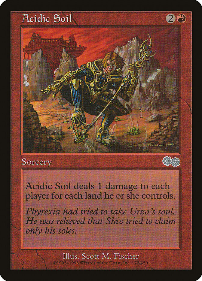Acidic Soil 172 - Urza's Saga MTG card