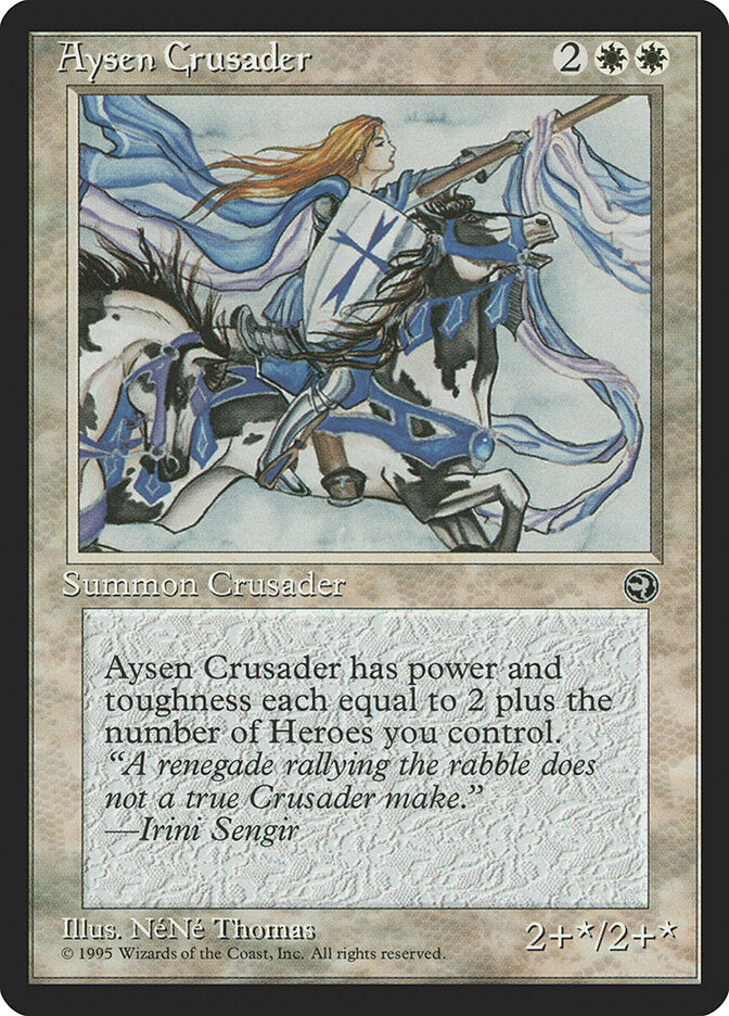Aysen Crusader 4 - Homelands MTG card
