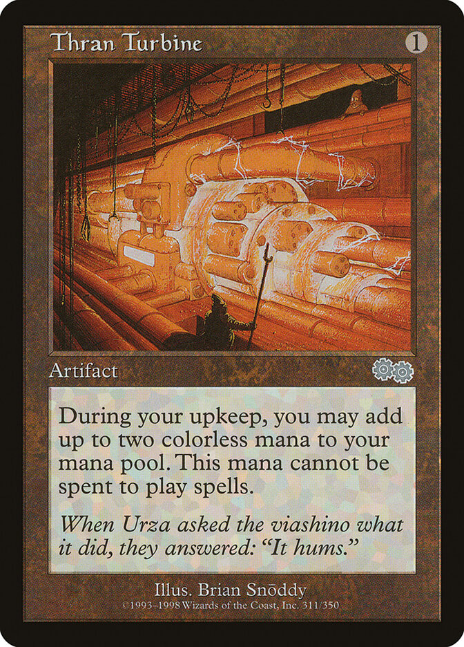 Thran Turbine 311 - Urza's Saga MTG card