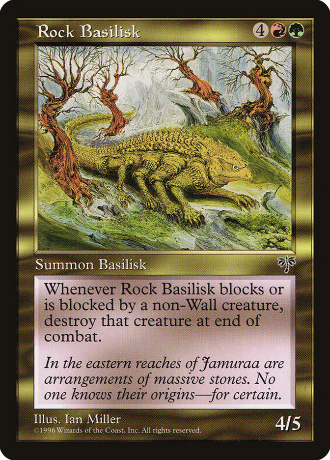 Rock Basilisk 279 - Mirage MTG card
