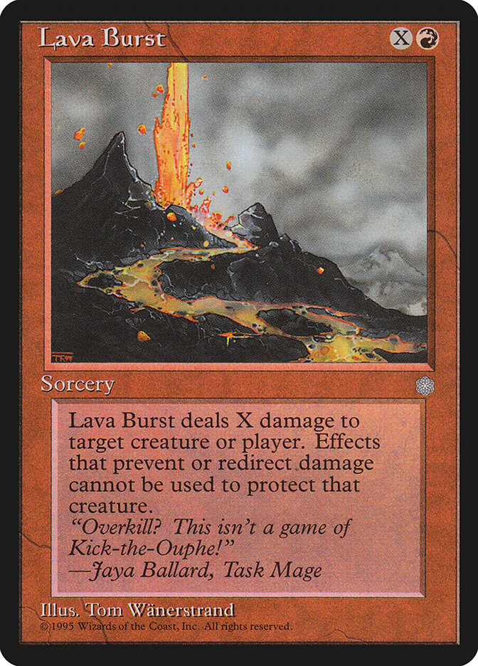 Lava Burst 198 - Ice Age MTG card