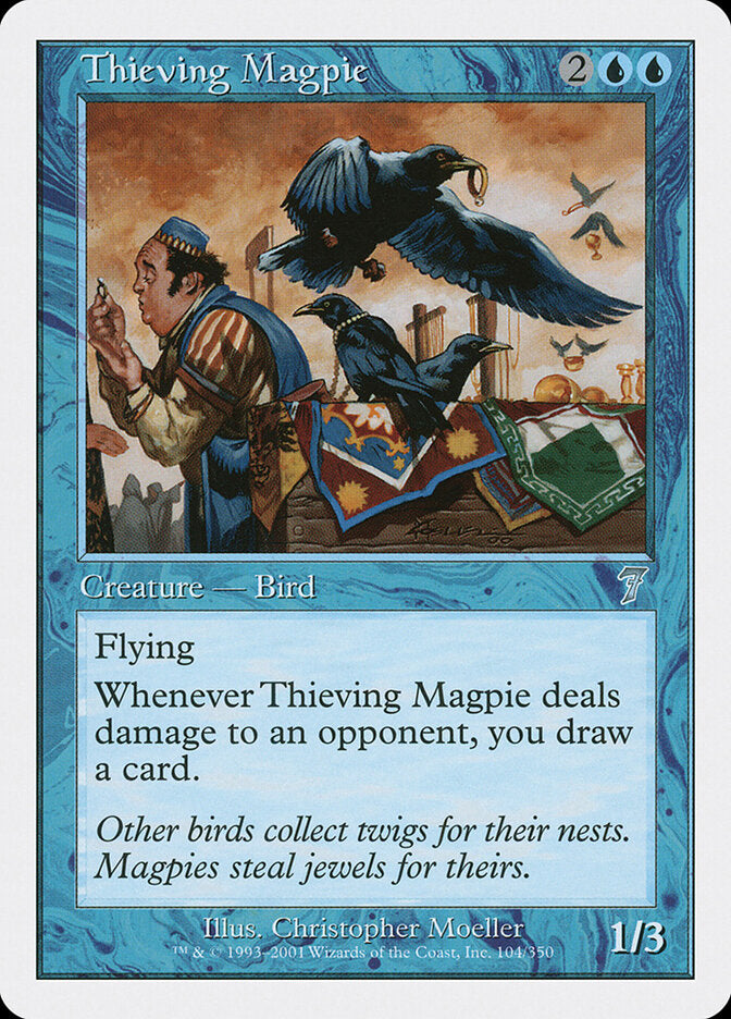 Thieving Magpie 104 - Seventh Edition MTG card