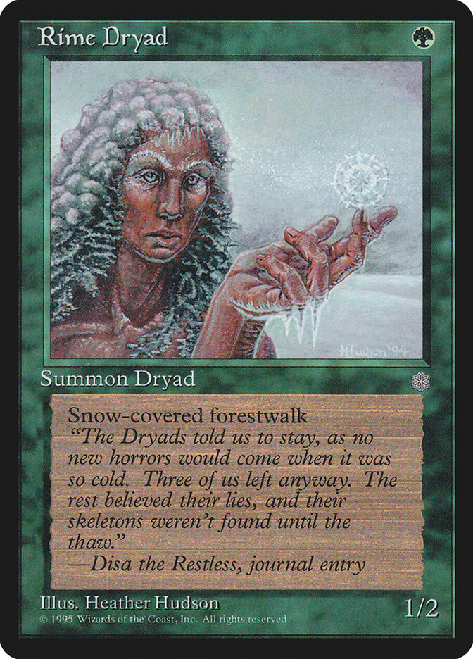 Rime Dryad 260 - Ice Age MTG card