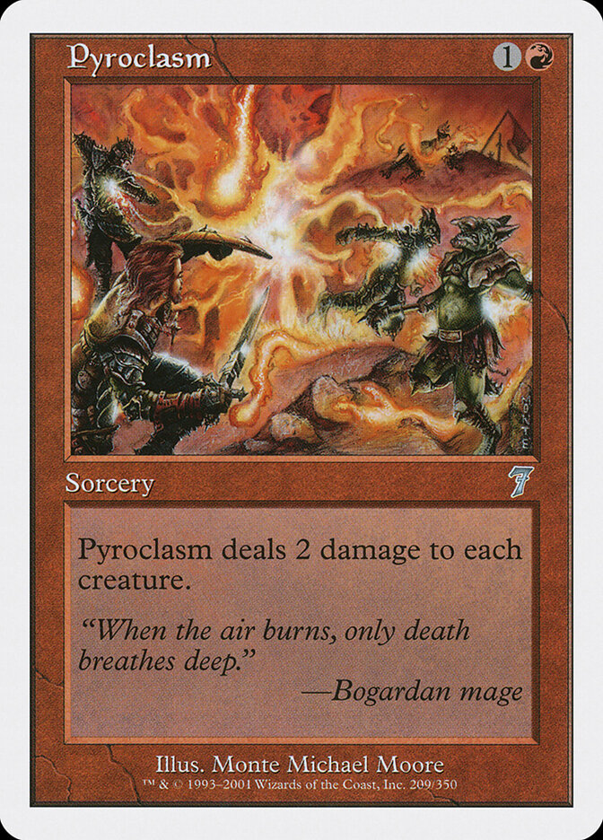 Pyroclasm 209 - Seventh Edition MTG card