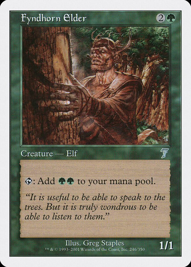 Fyndhorn Elder 246 - Seventh Edition MTG card