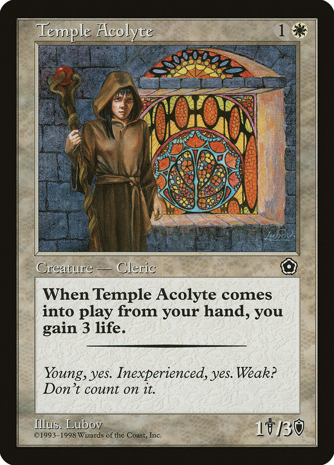 Temple Acolyte 23 - Portal Second Age MTG card