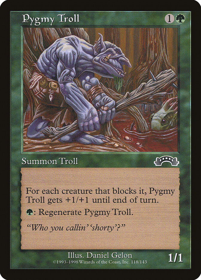 Pygmy Troll 118 - Exodus MTG card