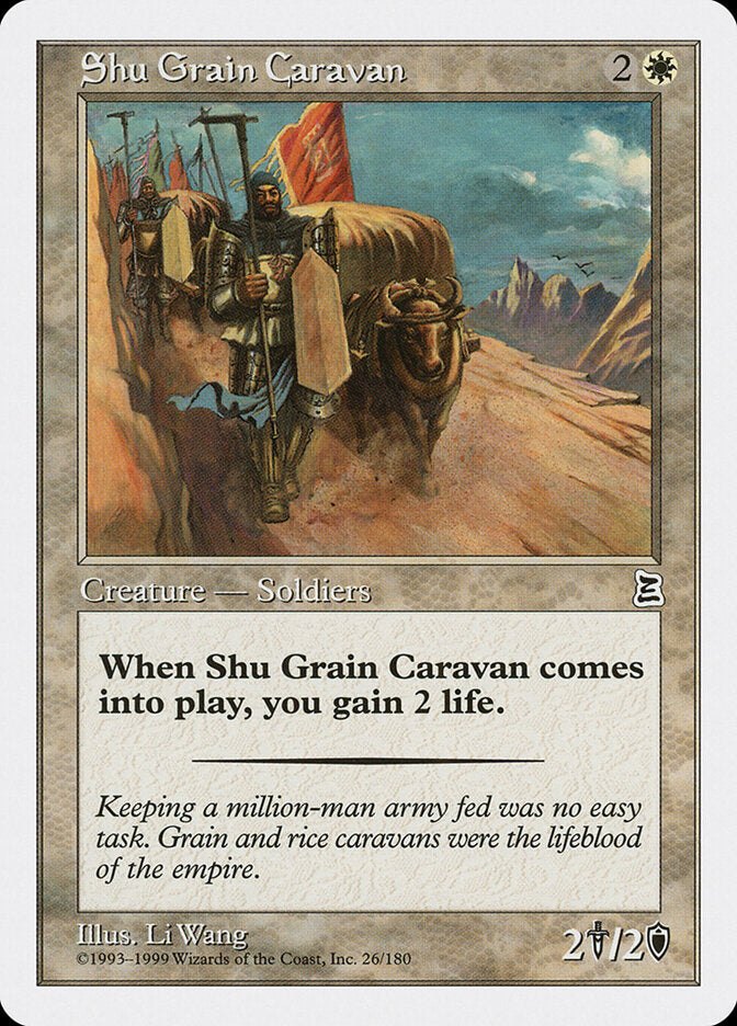 Shu Grain Caravan 26 - Portal Three Kingdoms MTG card