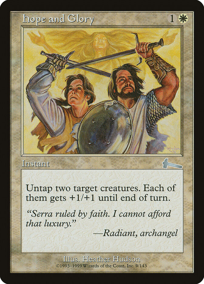 Hope and Glory 9 - Urza's Legacy MTG card