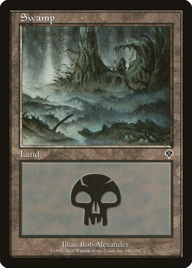 Swamp 340 - Invasion MTG card