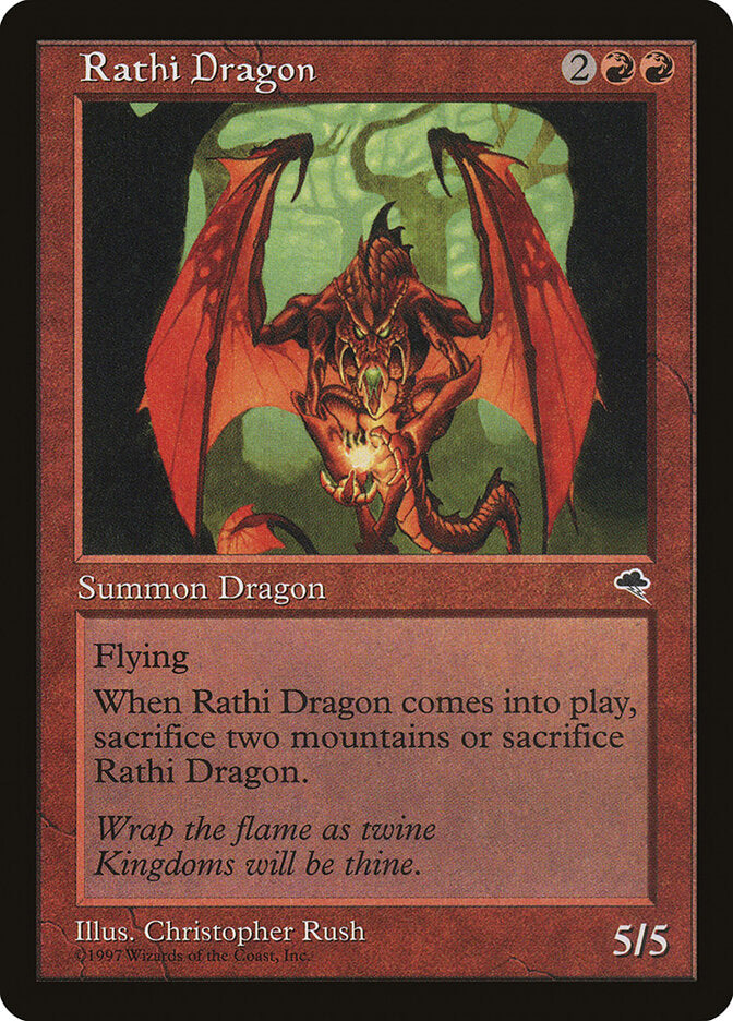 Rathi Dragon 196 - Tempest MTG card