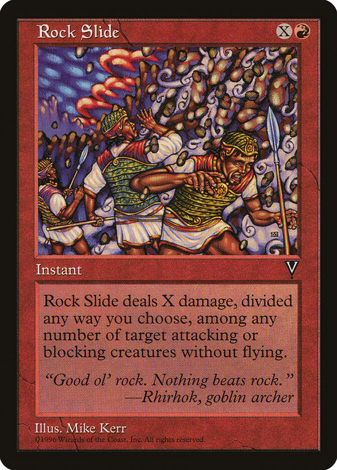 Rock Slide 92 - Visions MTG card