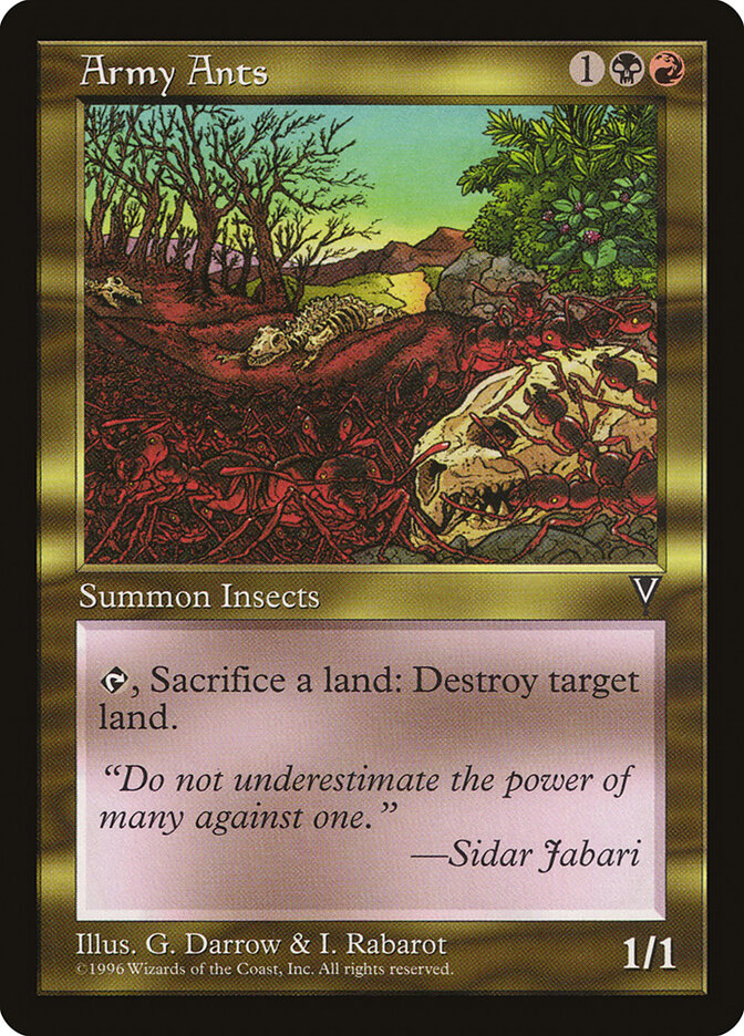 Army Ants 126 - Visions MTG card