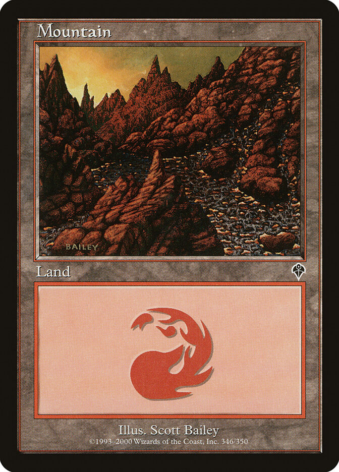 Mountain 346 - Invasion MTG card