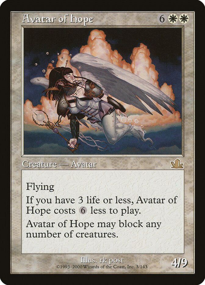 Avatar of Hope 3 - Prophecy MTG card