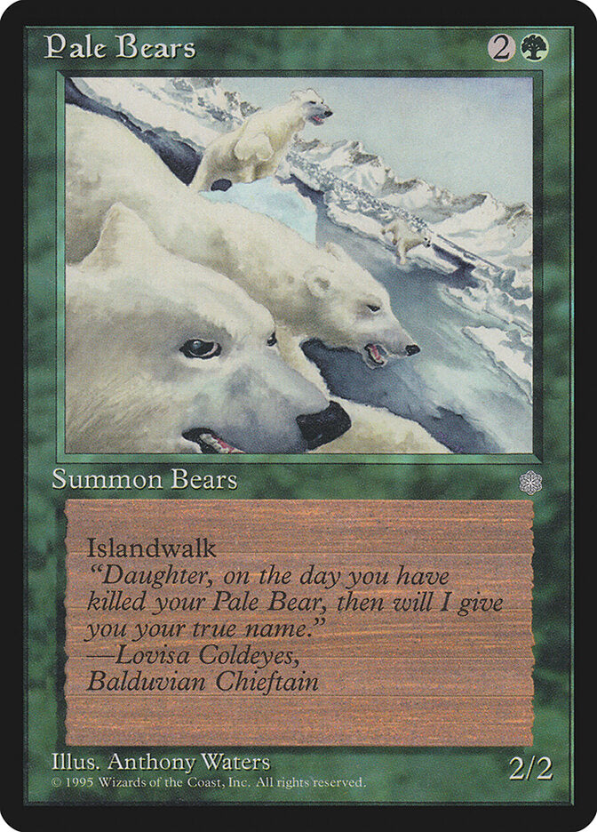 Pale Bears 256 - Ice Age MTG card