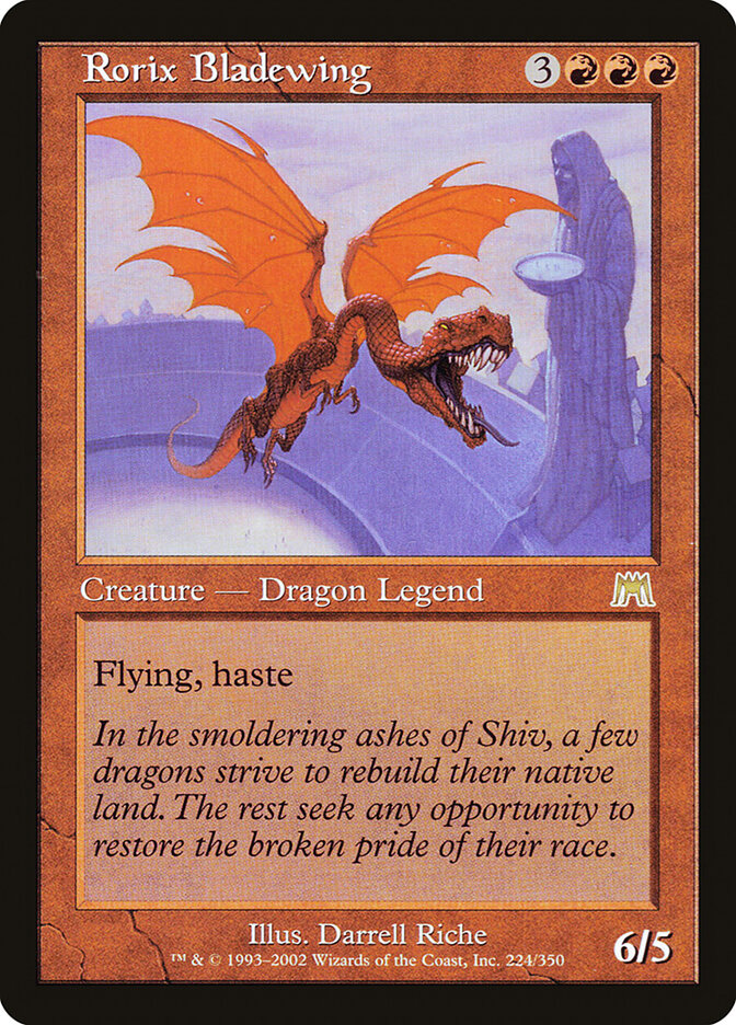 Rorix Bladewing 224 - Onslaught MTG card