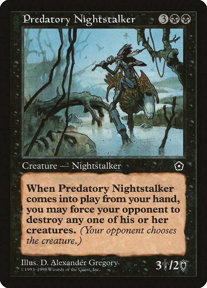 Predatory Nightstalker 82 - Portal Second Age MTG card