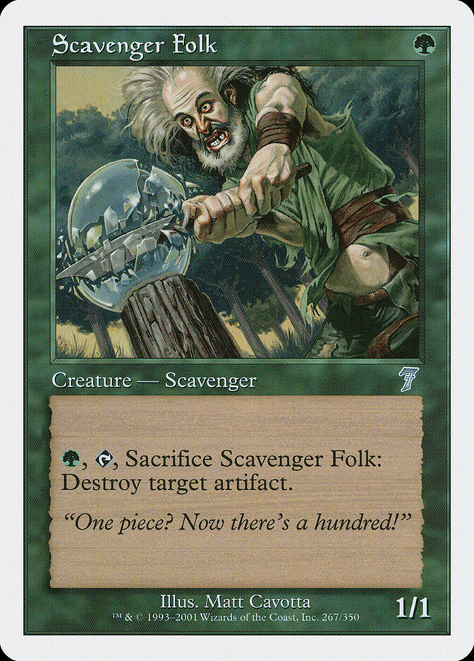 Scavenger Folk 267 - Seventh Edition MTG card