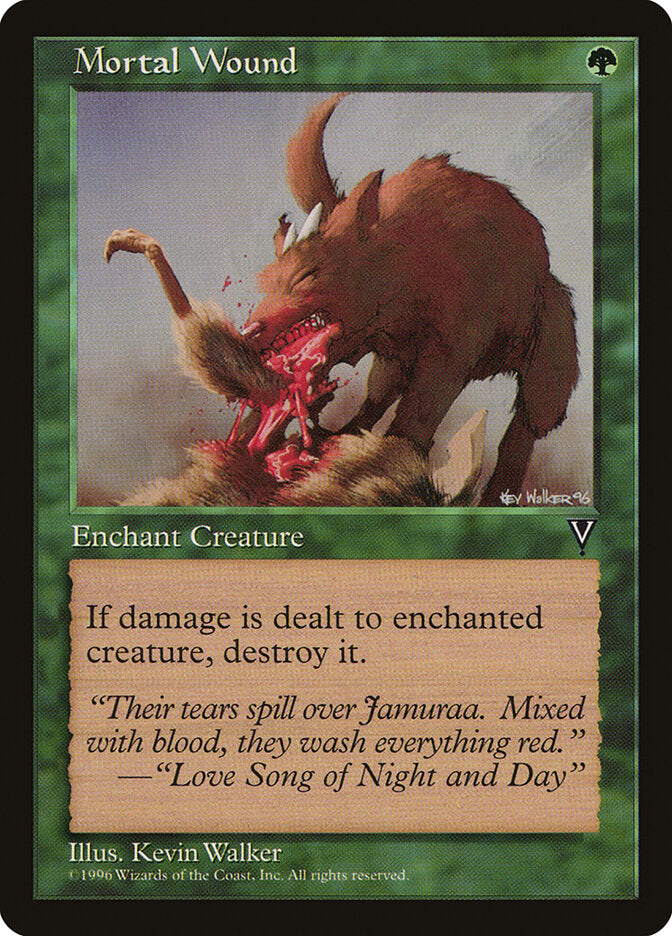Mortal Wound 113 - Visions MTG card