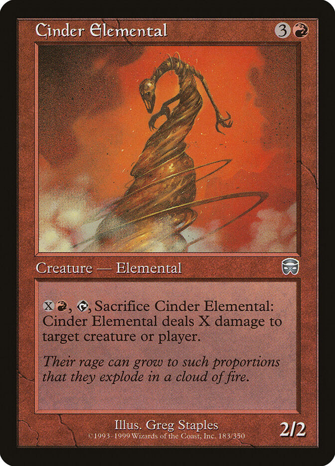 Cinder Elemental 183 - Mercadian Masques MTG card
