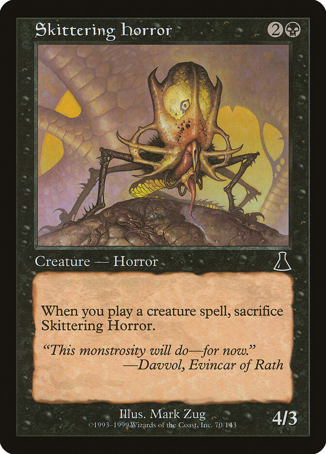 Skittering Horror 70 - Urza's Destiny MTG card