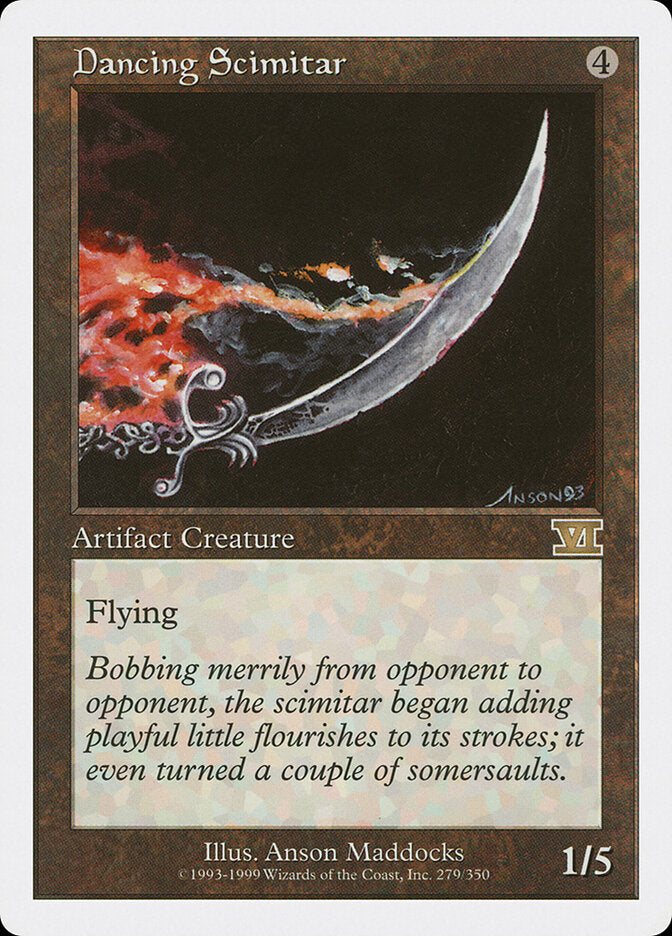 Dancing Scimitar 279 - Classic Sixth Edition MTG card