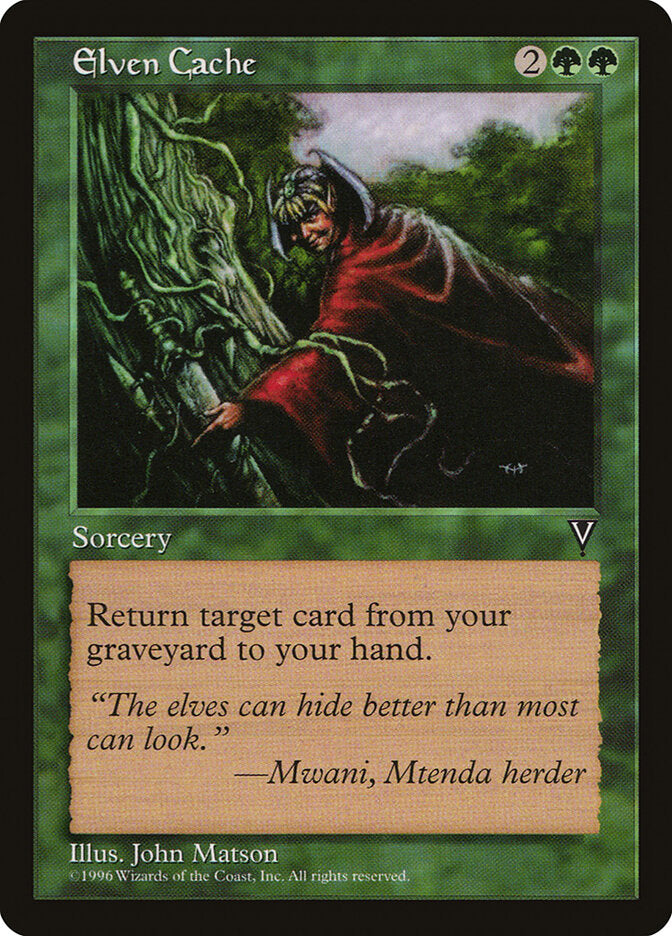 Elven Cache 105 - Visions MTG card