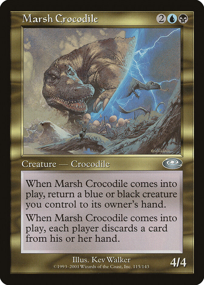 Marsh Crocodile 115 - Planeshift MTG card