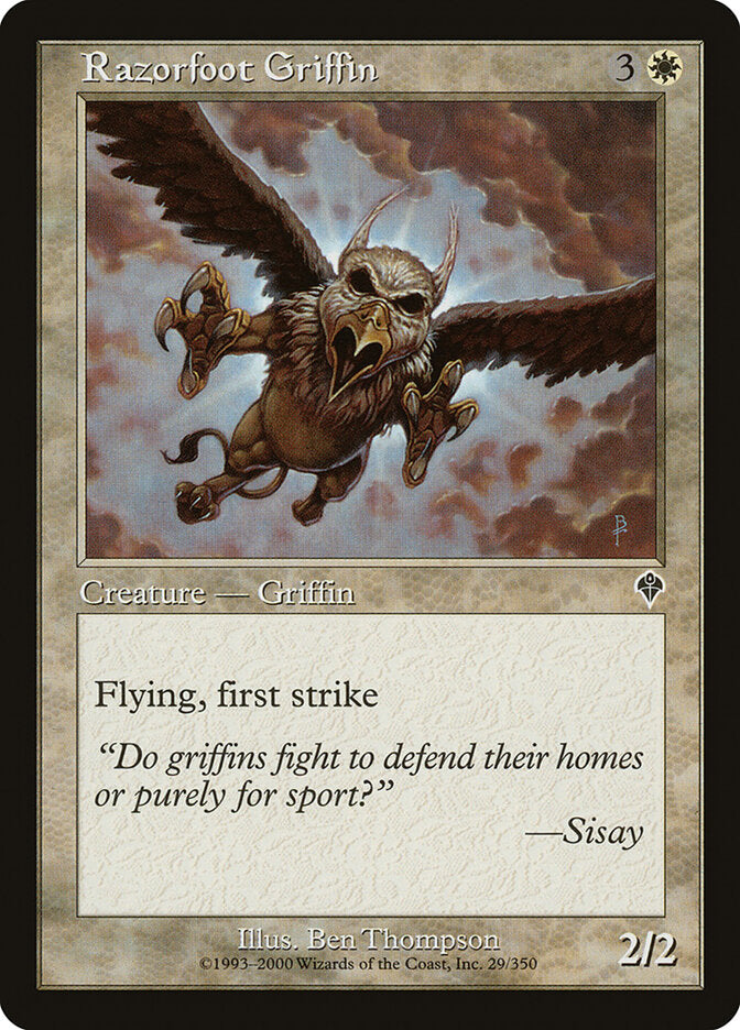 Razorfoot Griffin 29 - Invasion MTG card