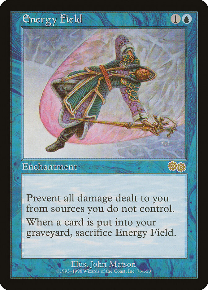 Energy Field 73 - Urza's Saga MTG card