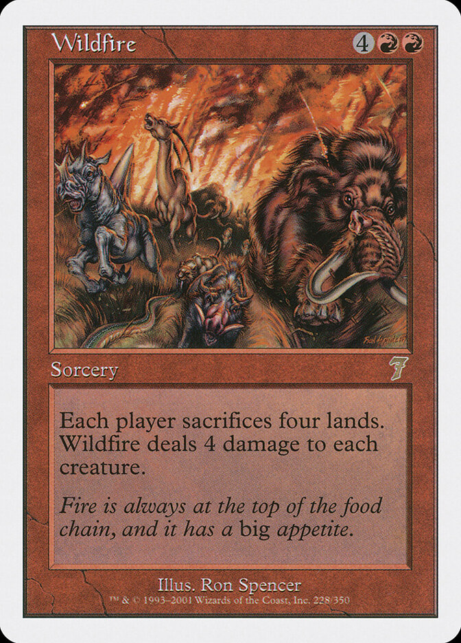Wildfire 228 - Seventh Edition MTG card