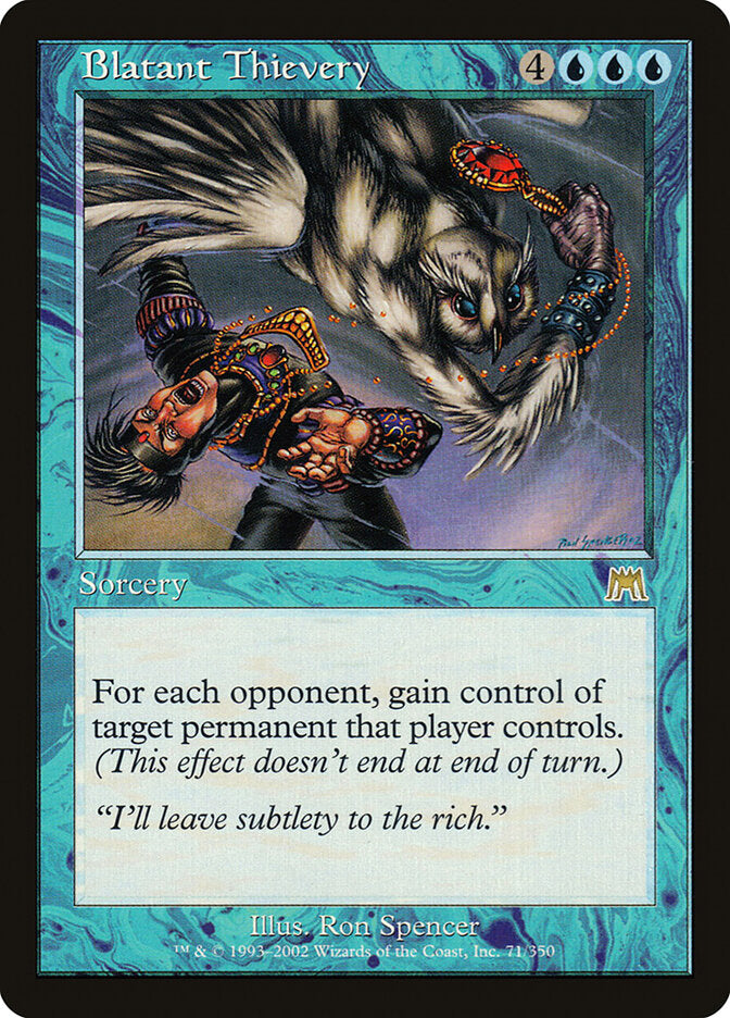Blatant Thievery 71 - Onslaught MTG card