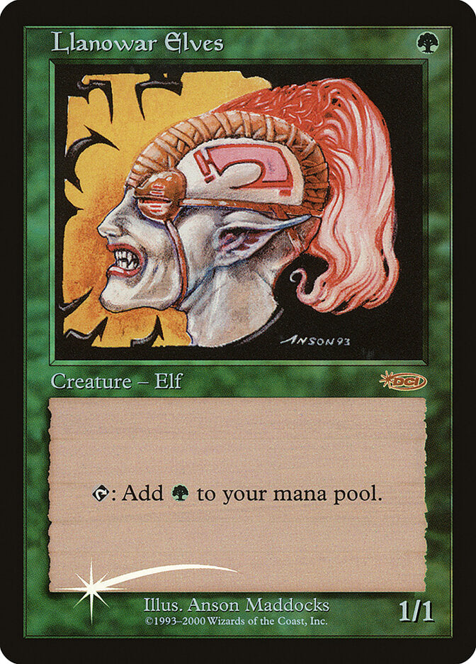 Llanowar Elves 11 - Friday Night Magic 2000 MTG card