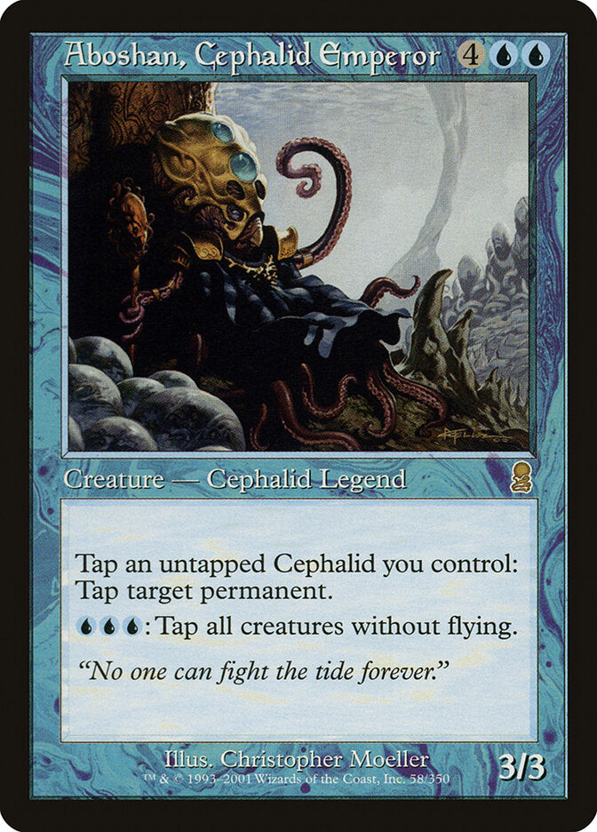 Aboshan, Cephalid Emperor 58 - Odyssey MTG card