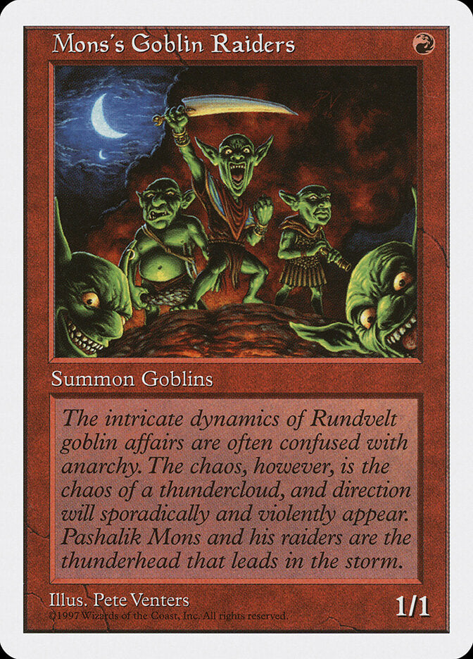 Mons's Goblin Raiders 251 - Fifth Edition MTG card