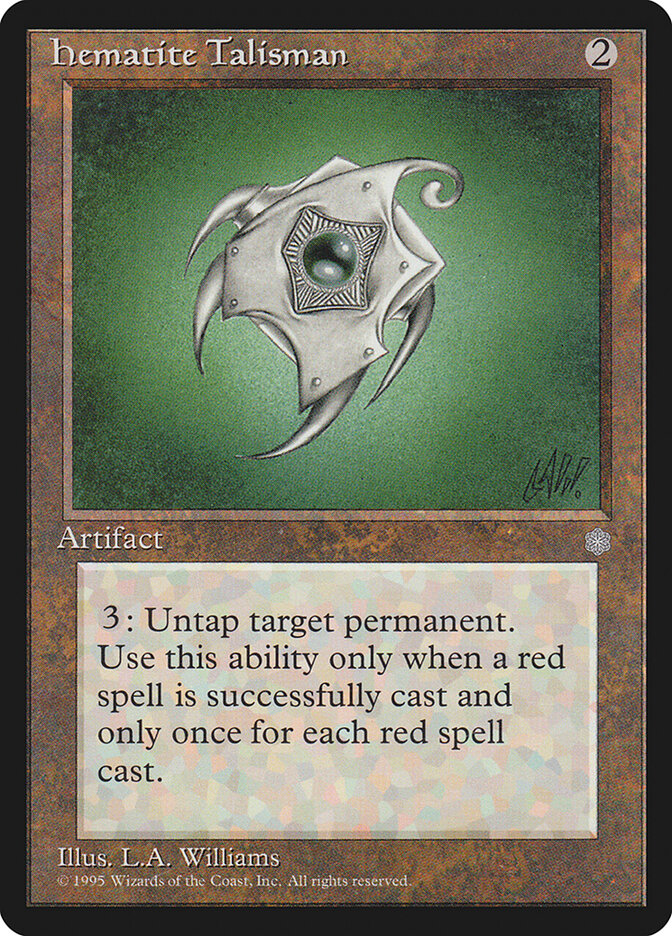 Hematite Talisman 320 - Ice Age MTG card