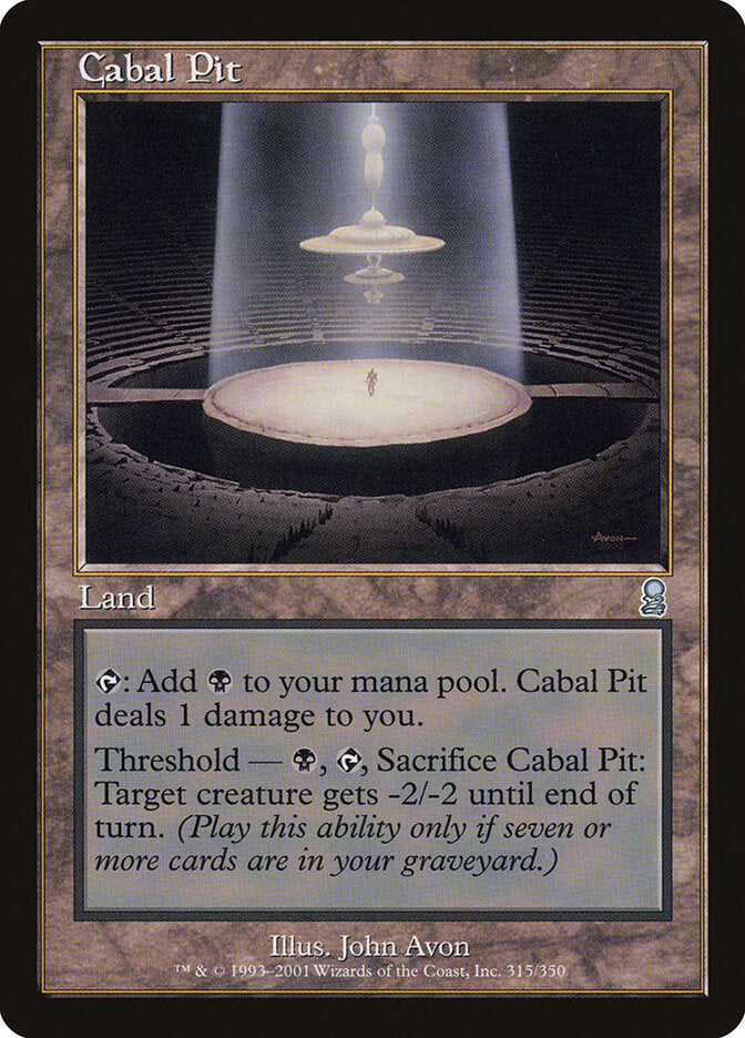 Cabal Pit 315 - Odyssey MTG card